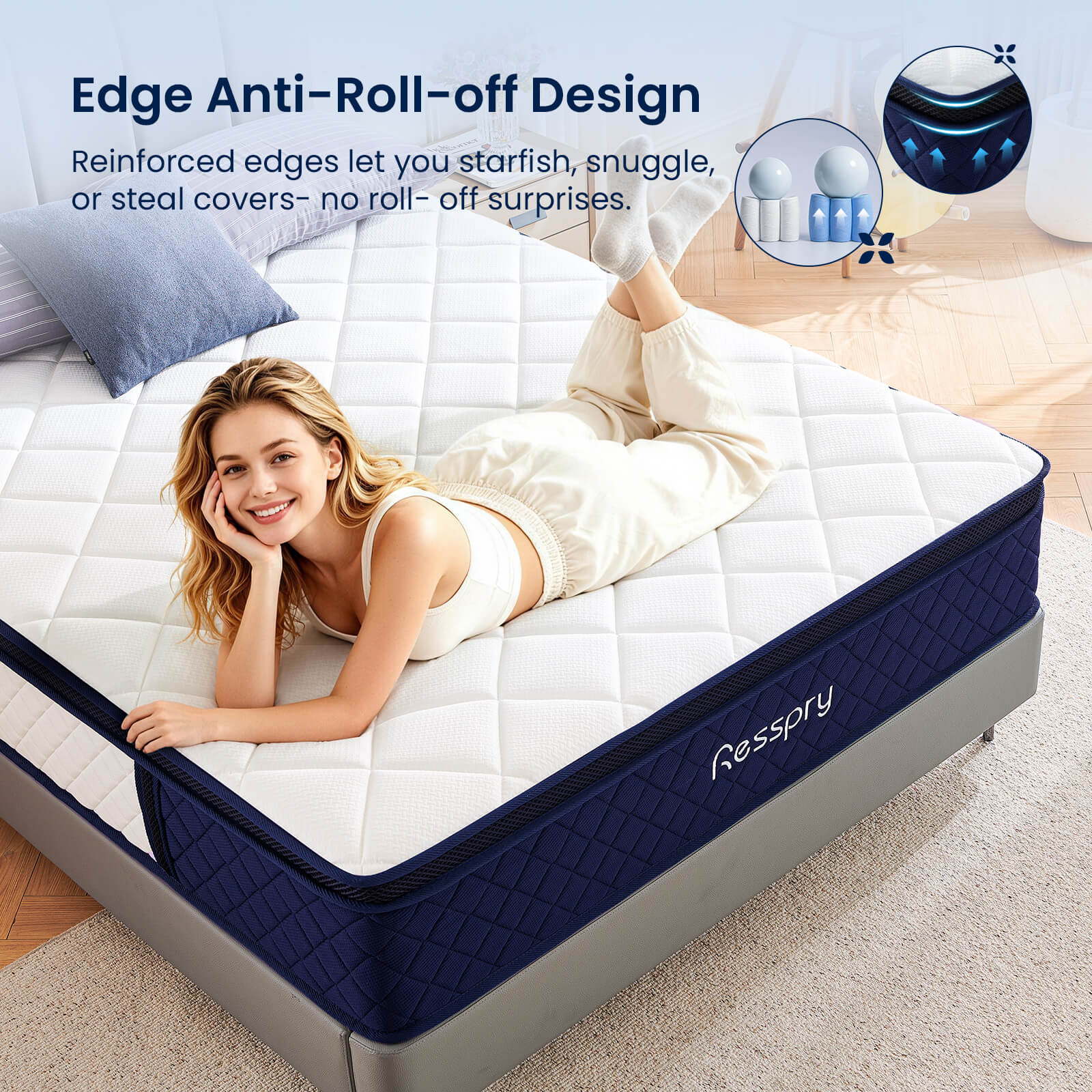 Resspry 12 Inch Gel Hybrid Mattress | The Orbit Collection
