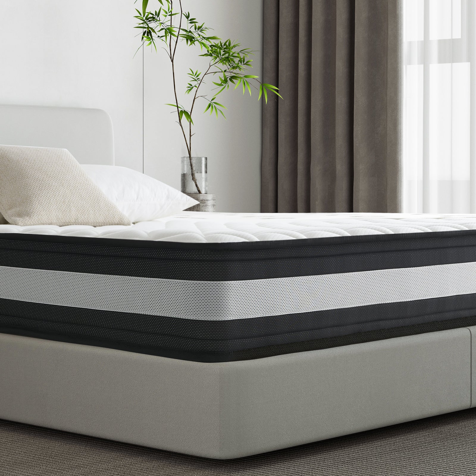 Resspry Hybrid Mattress With Breathable Memory Foam,Individually Pocket Spring