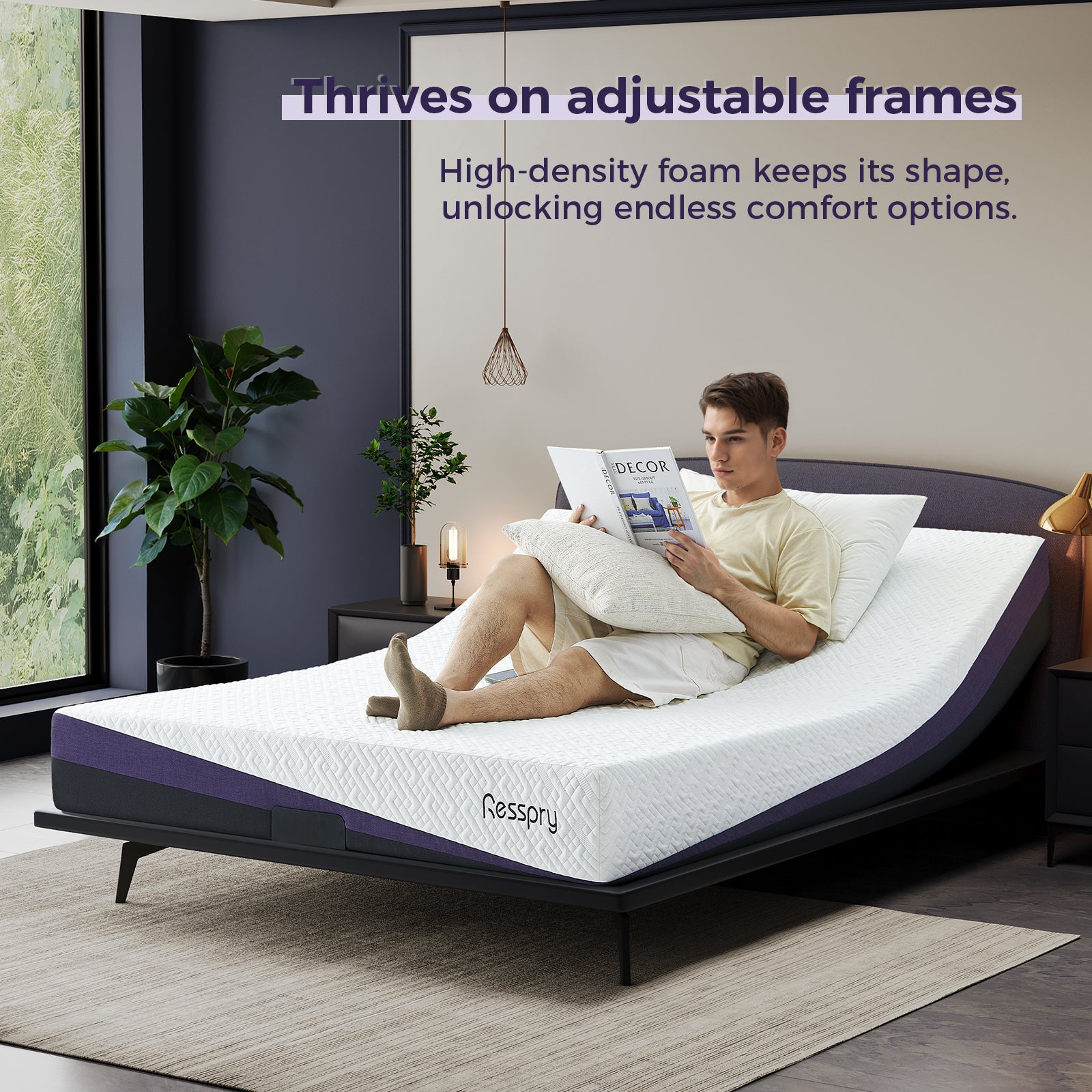 Resspry 22CM Gel Memory Foam Mattress with Breathable Cover | Breezelle Collection