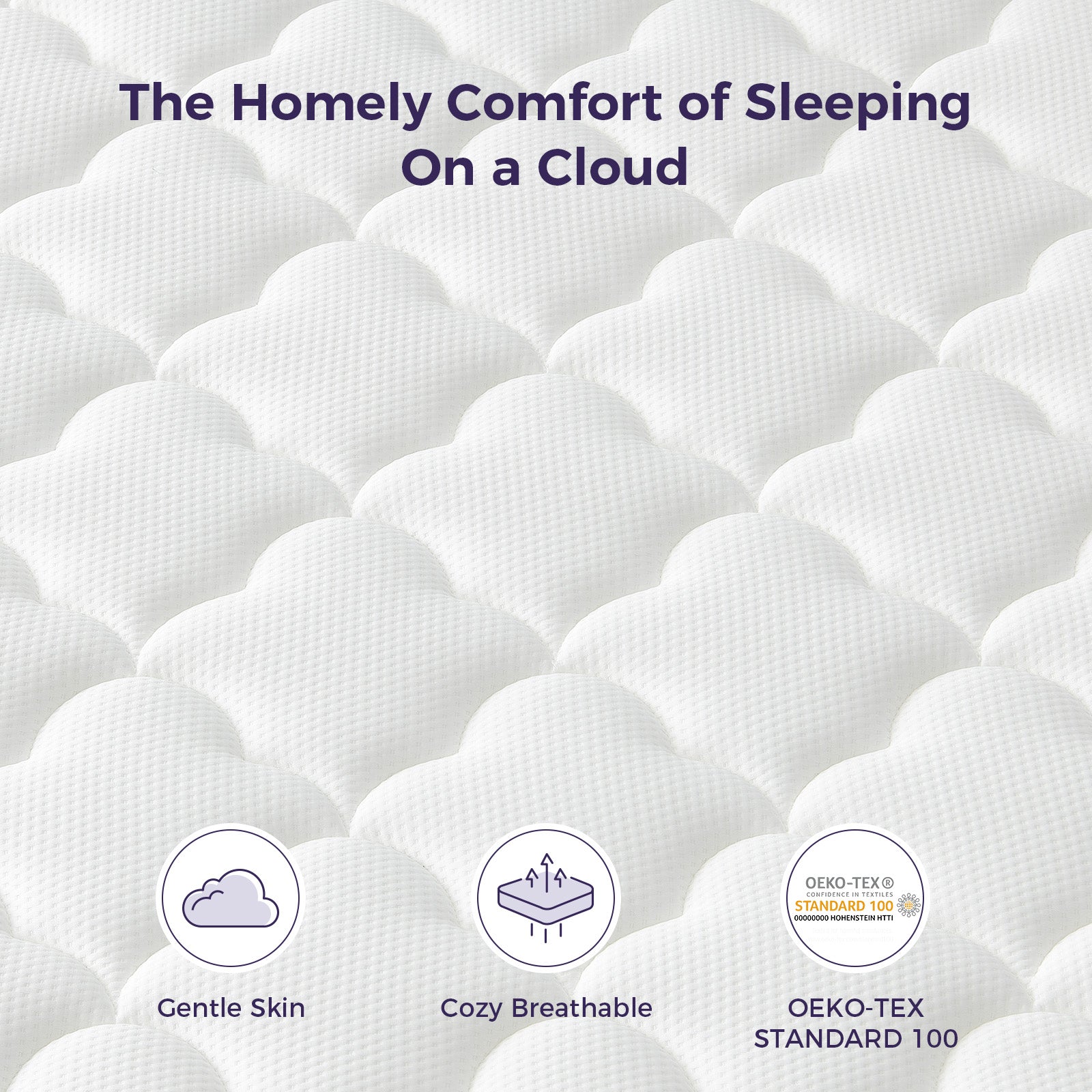 Resspry 12 Inch Memory Foam Sprung Hybrid Mattress, 9-Zone Personalized Support for All Sleepers | Puffy Collection