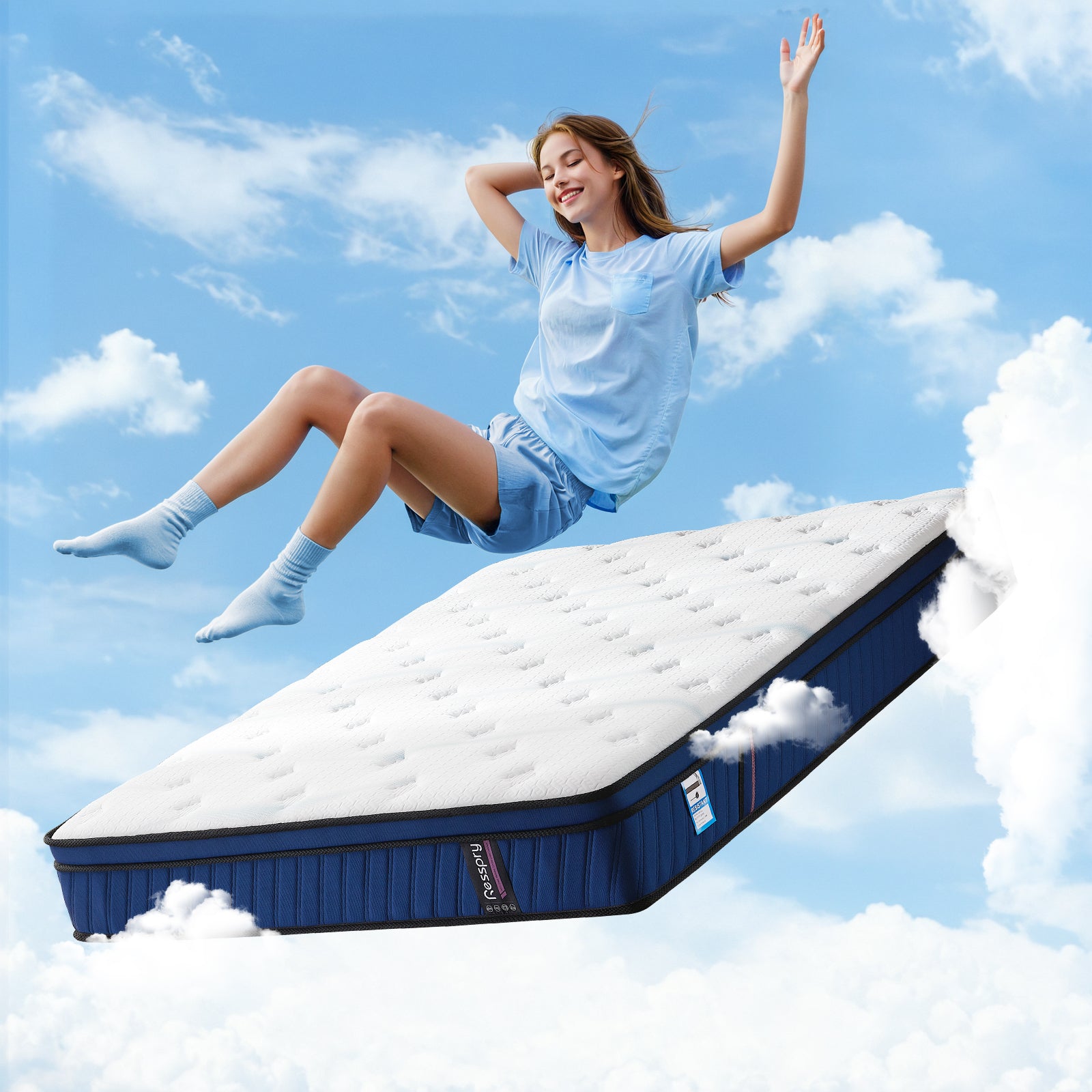 Resspry Mattresses,Individually Pocket Spring With Breathable Memory Foam