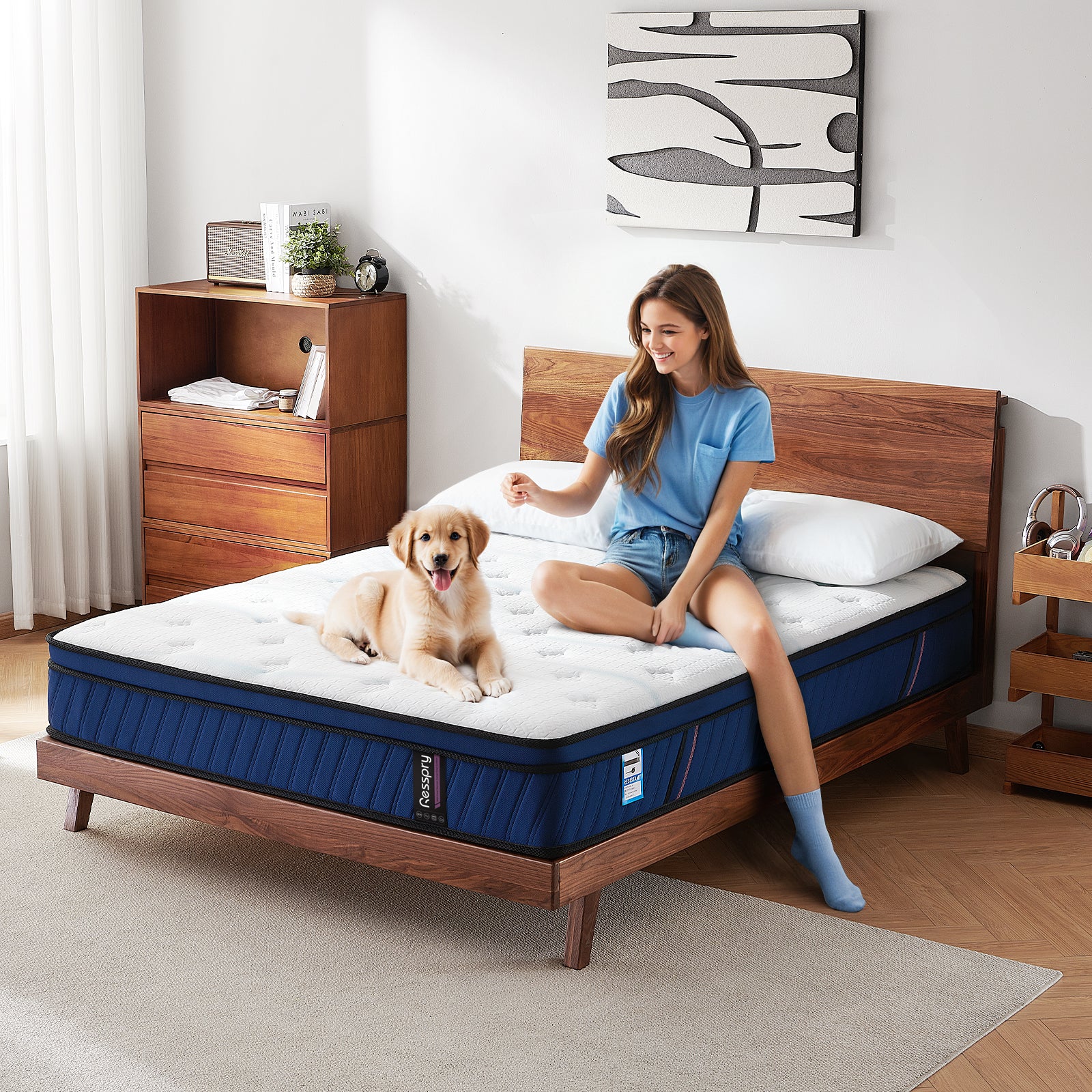 Resspry Mattresses,Individually Pocket Spring With Breathable Memory Foam