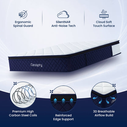 Resspry 12 Inch Gel Hybrid Mattress | The Orbit Collection