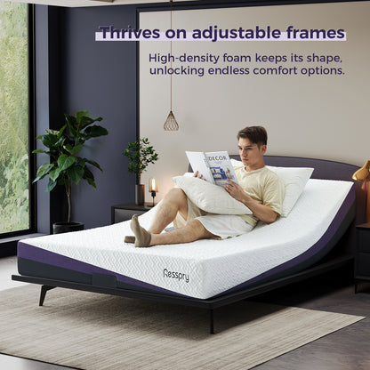 Resspry 22CM Gel Memory Foam Mattress with Breathable Cover |  Breezelle Collection