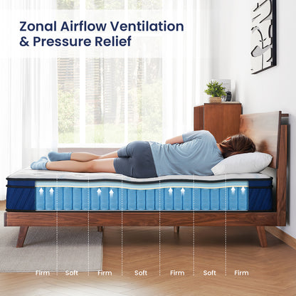 Resspry Mattresses,Individually Pocket Spring With Breathable Memory Foam