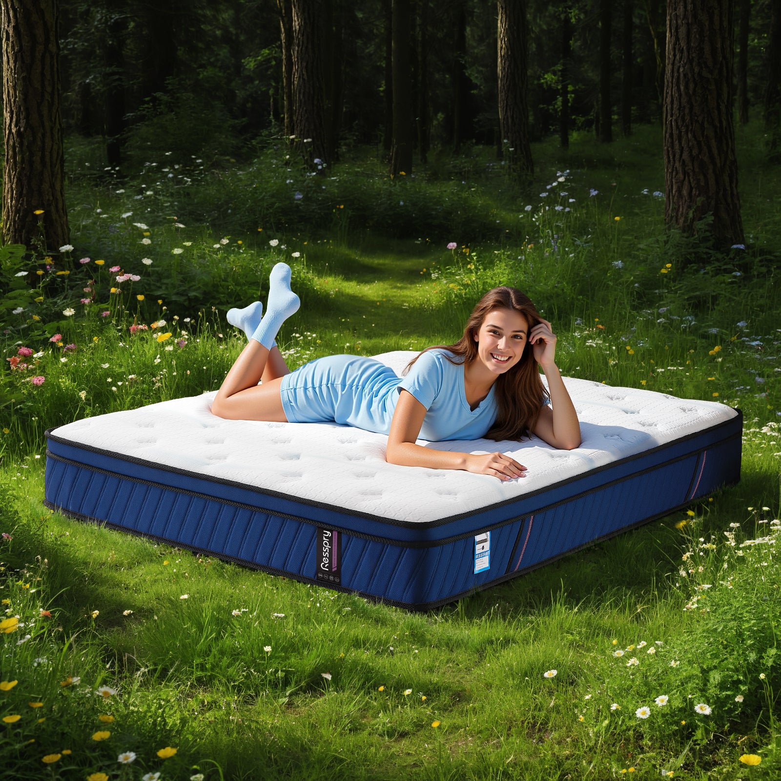 Resspry Mattresses,Individually Pocket Spring With Breathable Memory Foam