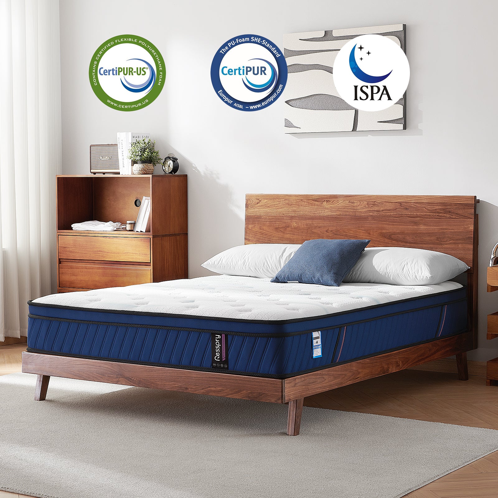 Resspry Mattresses,Individually Pocket Spring With Breathable Memory Foam