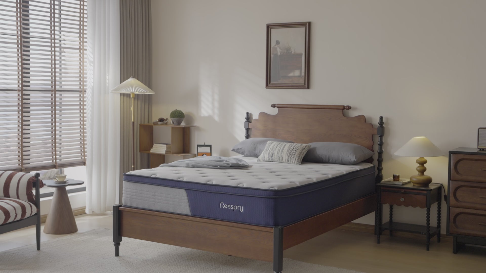 Load video: resspry best hybrid mattress under £300